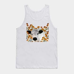 British White Cow & Black-eyed Susans Tank Top